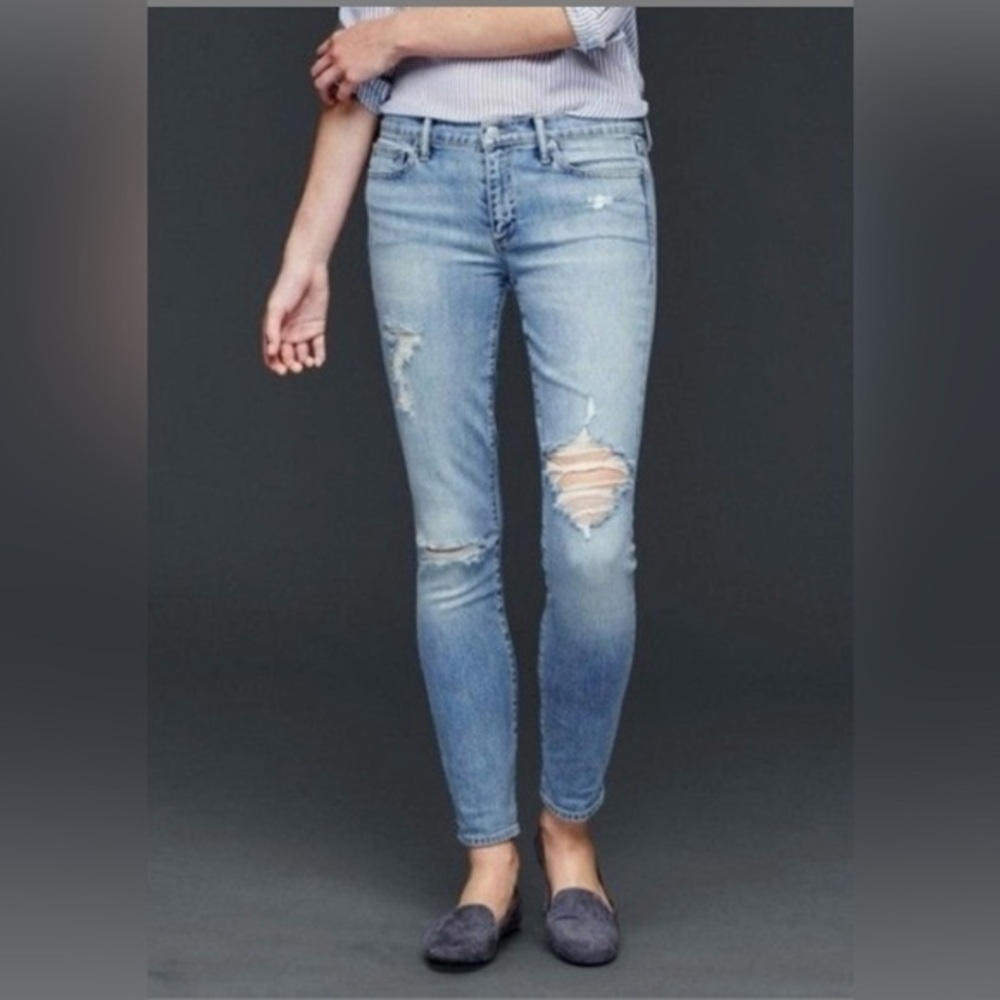 GAP Girlfriend Coupe Skinny Crop Jeans